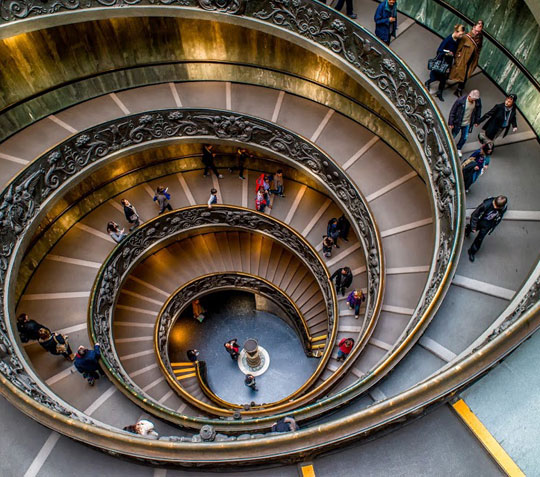 The Famous Staircase In The Vatican