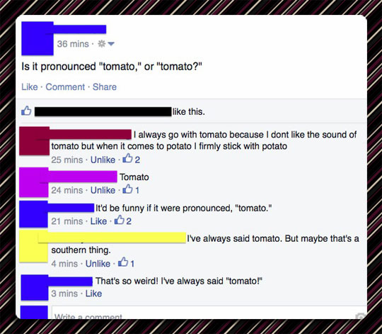 Tomato Versus Tomato