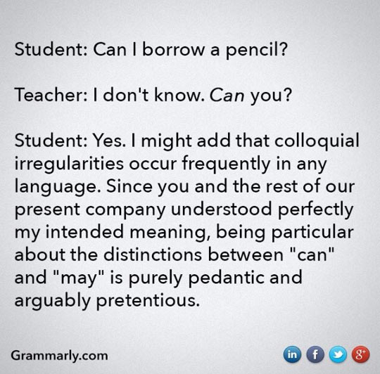 Can I Borrow A Pencil?