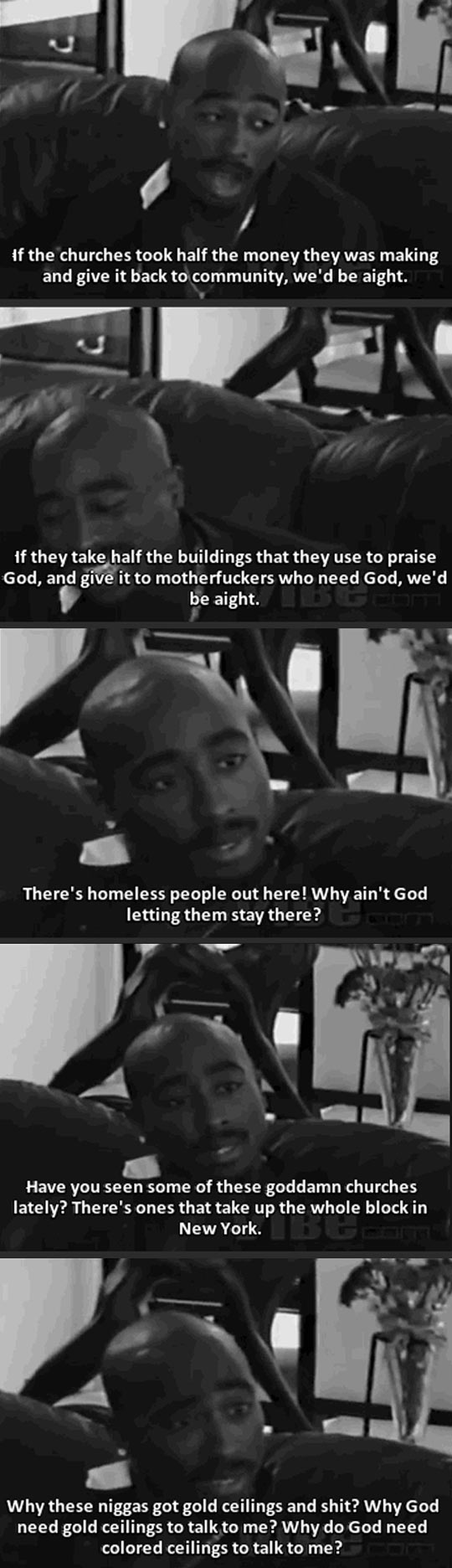 Tupac On Churches