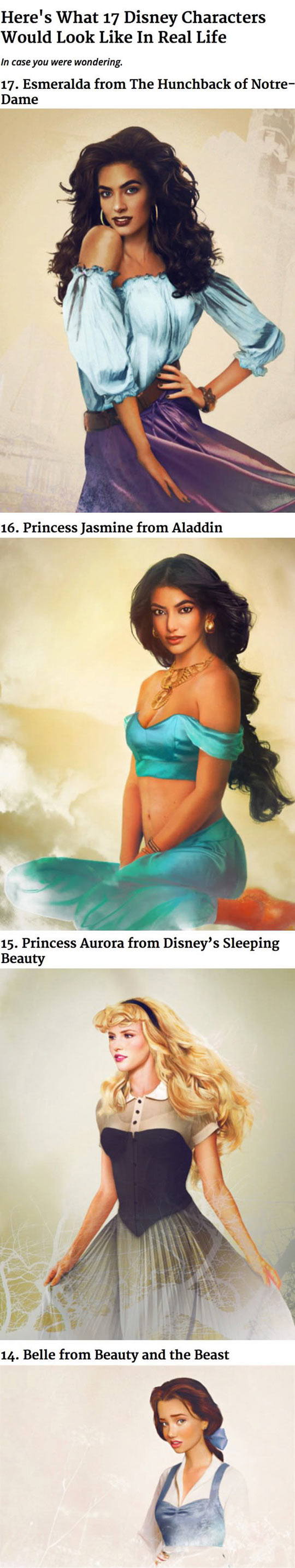 How Disney Characters Would Look Like In Real Life