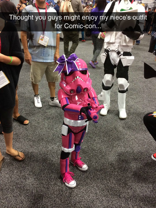 Girly Stormtropper At Comic-Con