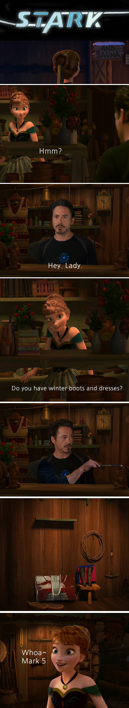 Anna Visits Frozen Castle