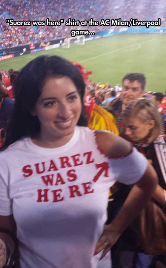 Suarez was here shirt