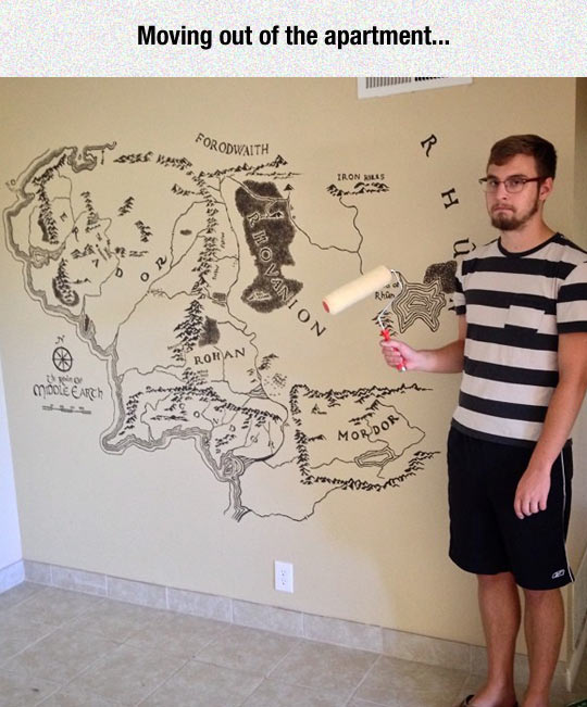 Painting Things On Walls Is A Very Bad Hobbit