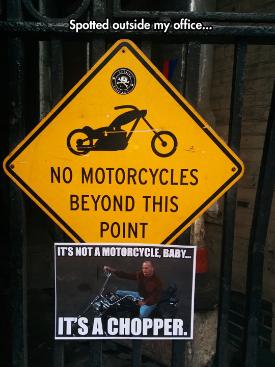 No Motorcycles Allowed