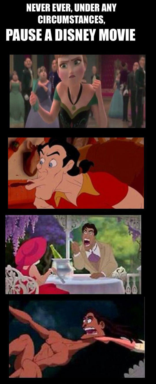 Never Pause A Disney Movie Disney Movie Funny Disney