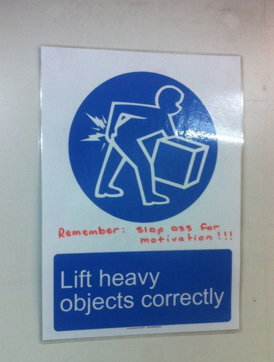 Lift Heavy Objects Correctly