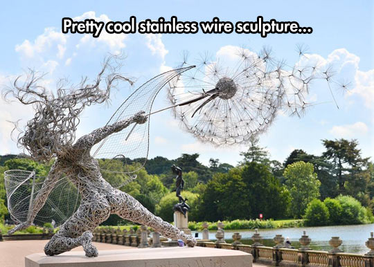 funny-stainless-sculpture-wire-fairy