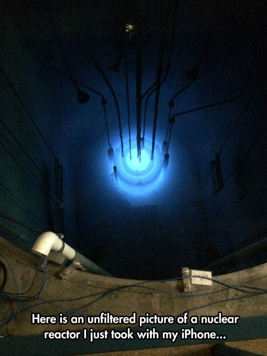 The Astonishing Blue Glow Of A Nuclear Reactor