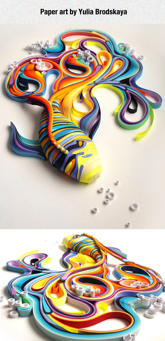 Vibrant Quilled Paper Art