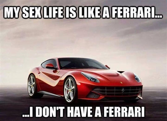 funny-Ferrari-life-forever-alone-car