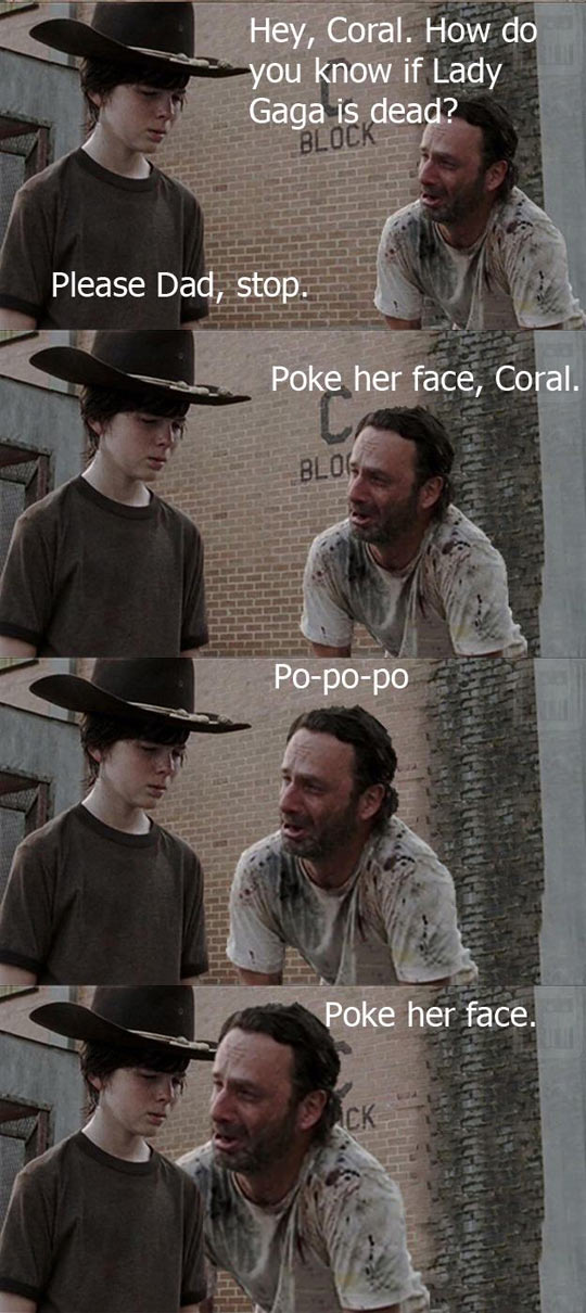 funny-Walking-Dead-pun-Lady-Gaga