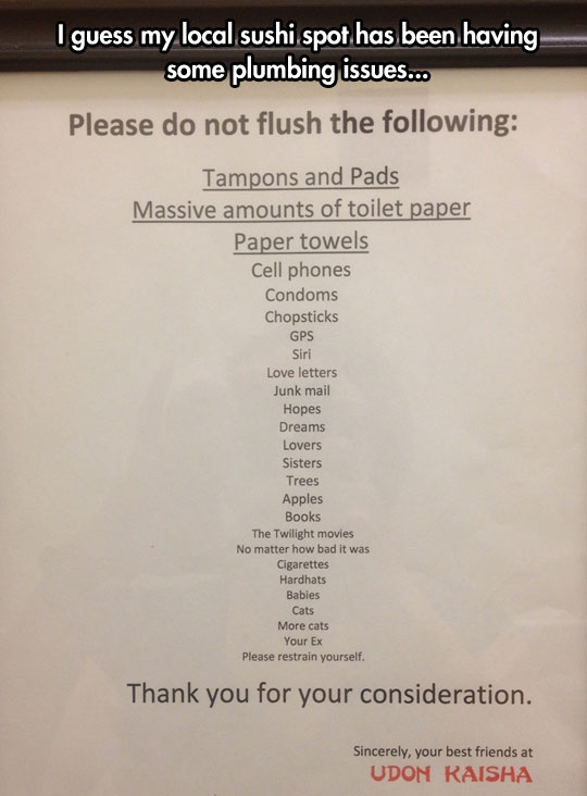 Not Flushing List