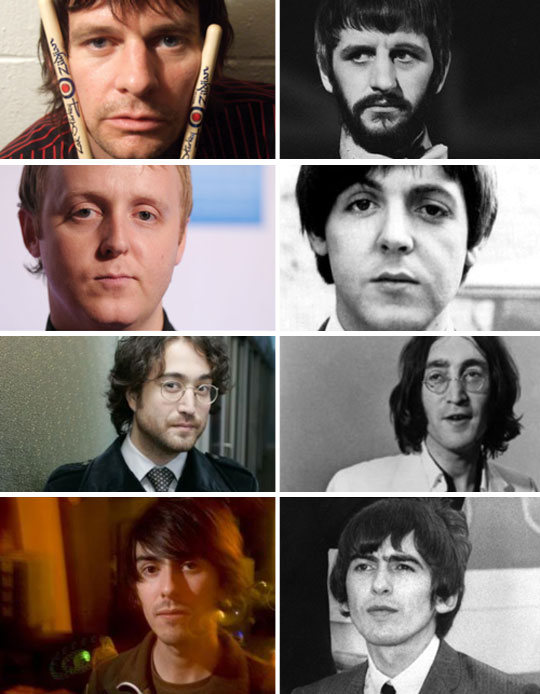 The Beatles And Their Lookalike Sons