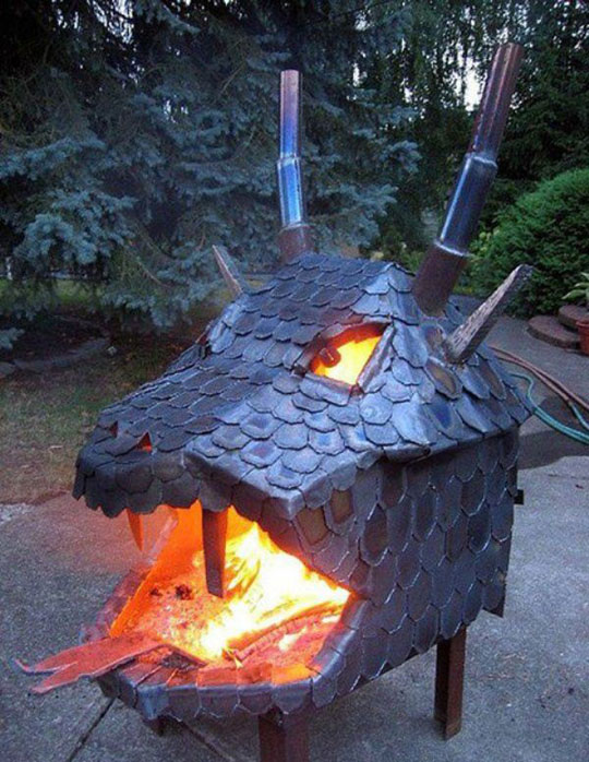 cool-fire-pit-dragon-shaped