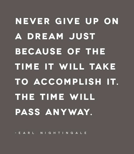 Never Give Up On A Dream