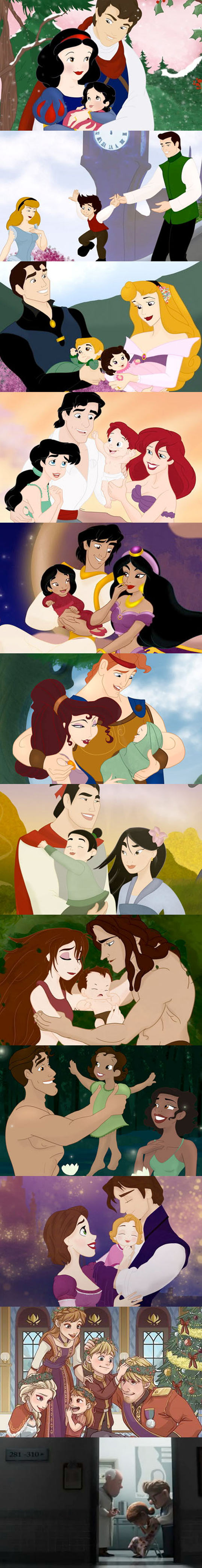 funny-Disney-princesses-with-kids