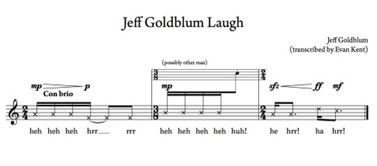 Jeff Goldblum Laugh