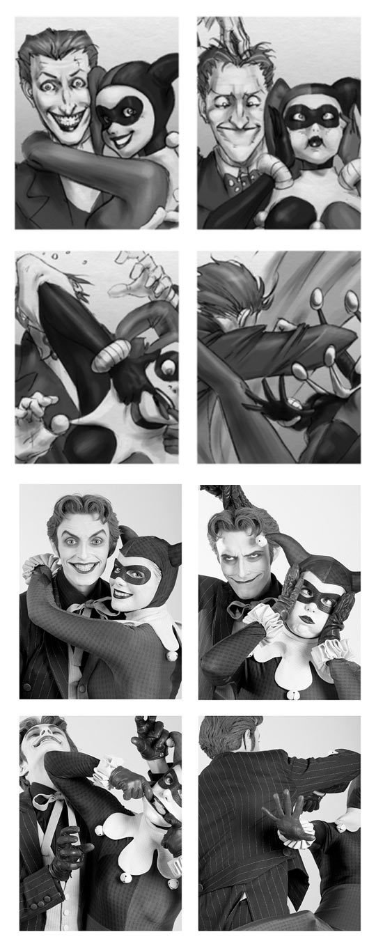 Awesome Joker And Harley Reenactment