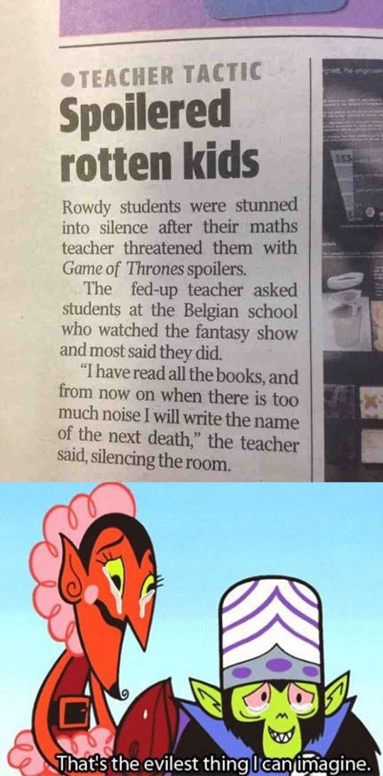 The Evilest Thing For Any Game Of Thrones Fan