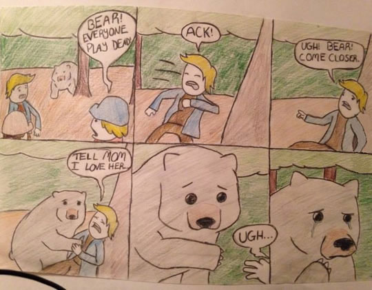 funny-bear-attack-play-dead-comic