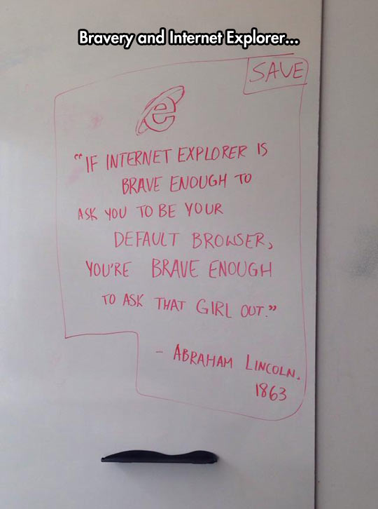 Bravery And Internet Explorer