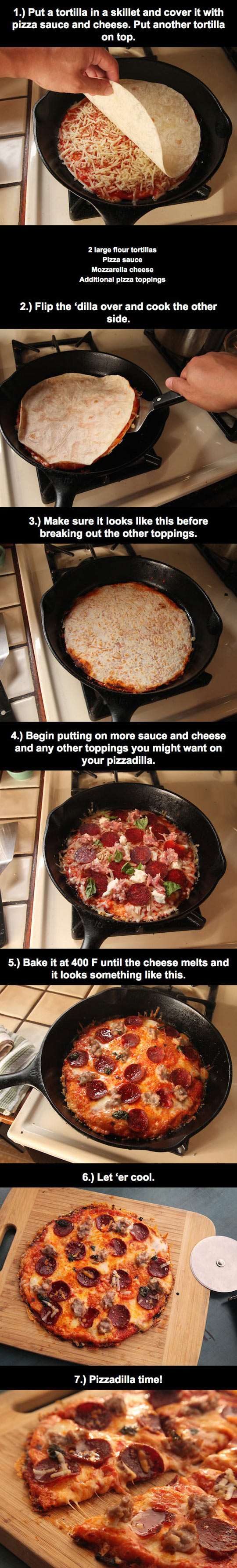 Quesadilla And Pizza