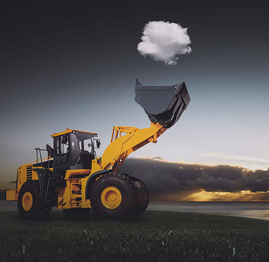 Awesome Photo Of A Tractor Catching A Cloud