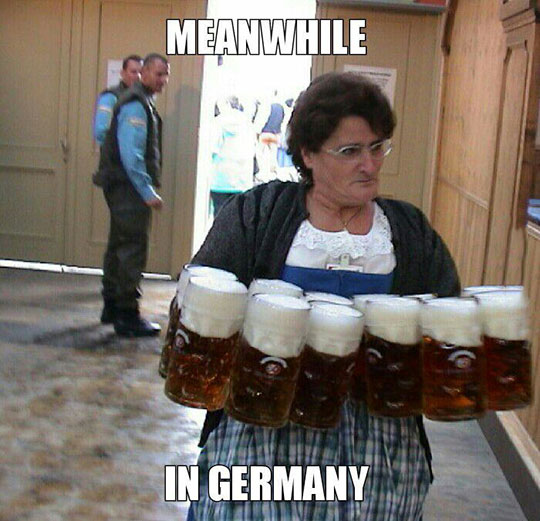 A Typical Grandma In Germany