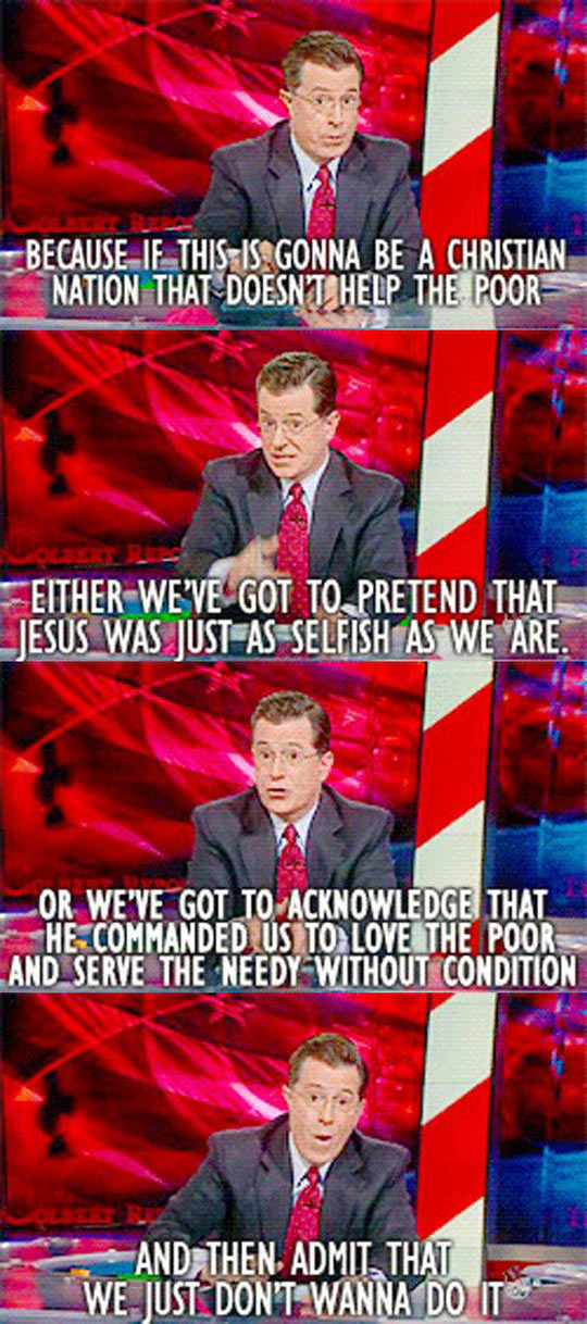 Colbert About Christianity