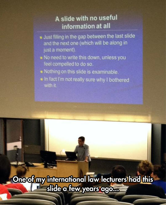A Slide With No Useful Information At All