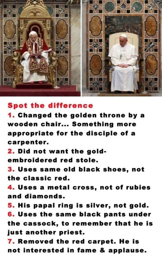 Spot The Difference Between Popes