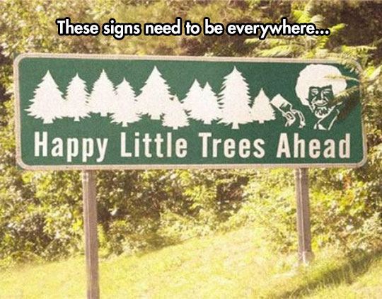 funny-Bob-Ross-street-sign-tree