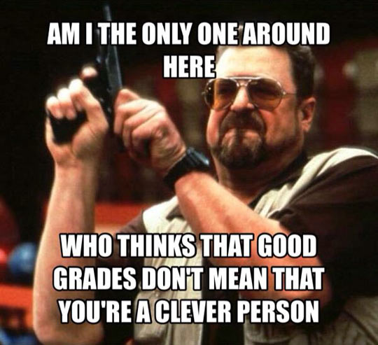 Good Grades Sometimes Mean Nothing