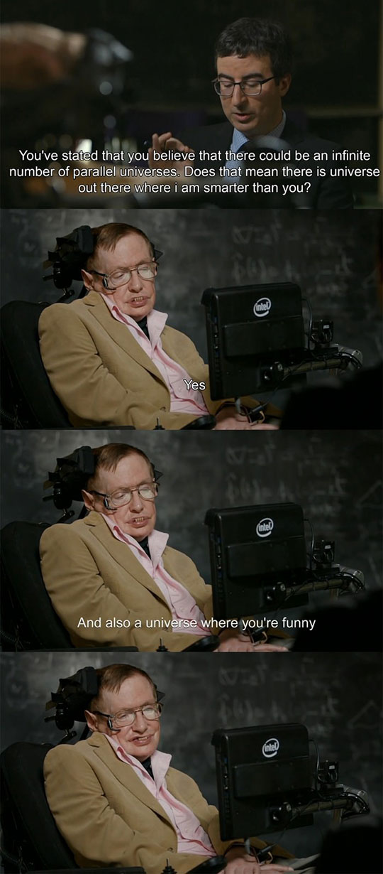 John Oliver Interviewing Stephen Hawking