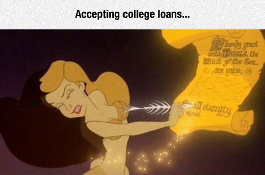 funny-Little-Mermaid-contract-student-loan