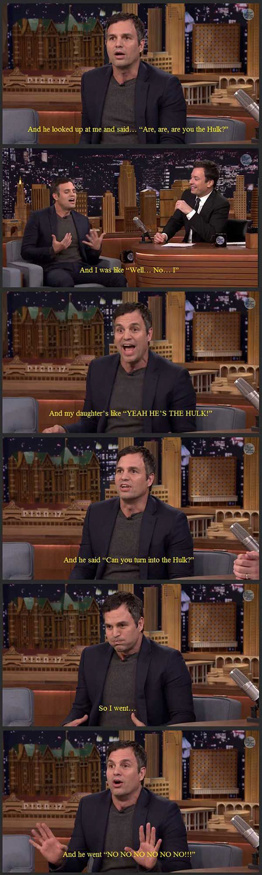 Mark Ruffalo About Taking His Daughter To Preschool