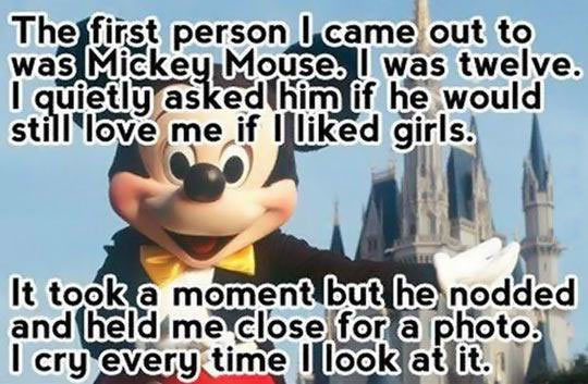 Mickey Mouse Is Supportive