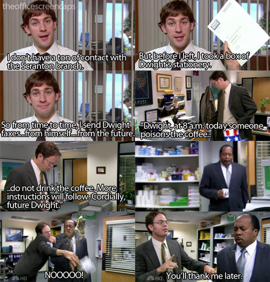My Favorite Prank That Jim Played On Dwight