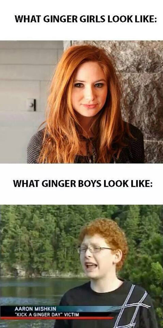 Ginger Difference Between Girls And Boys
