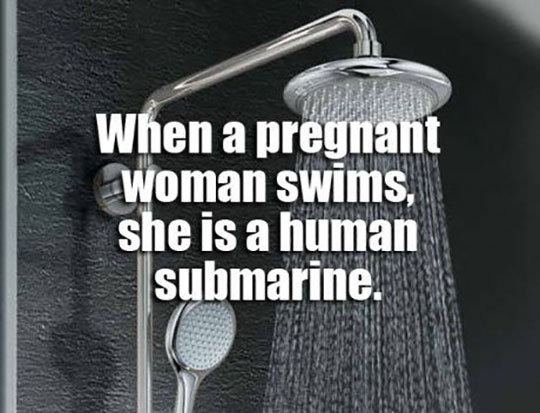 Pregnant Shower Thought