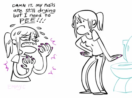 funny-gif-girl-nail-polish-toilet