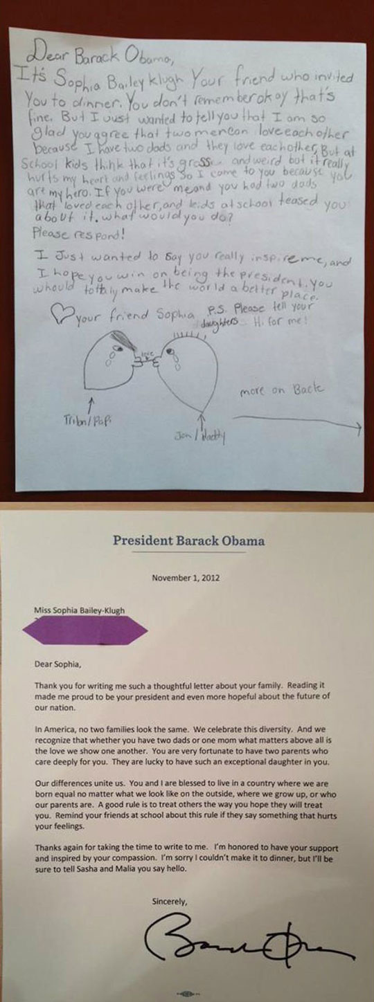 Good Guy Obama Answers Little Girl
