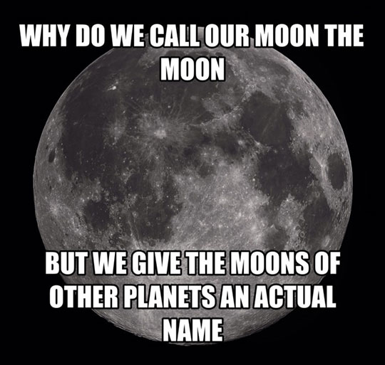 We Should Make A Name For Our Moon
