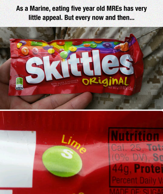 Oh, The Lime Skittles