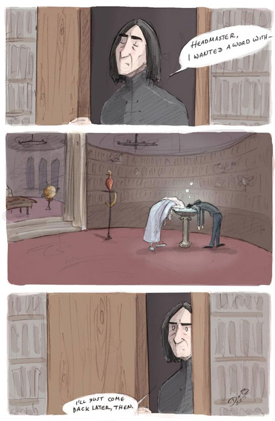 Snape Finds The Pensieve