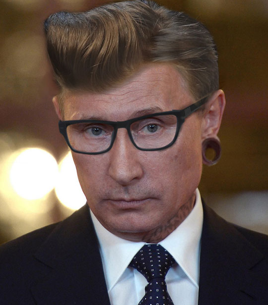 Hipster Vladimir Putin