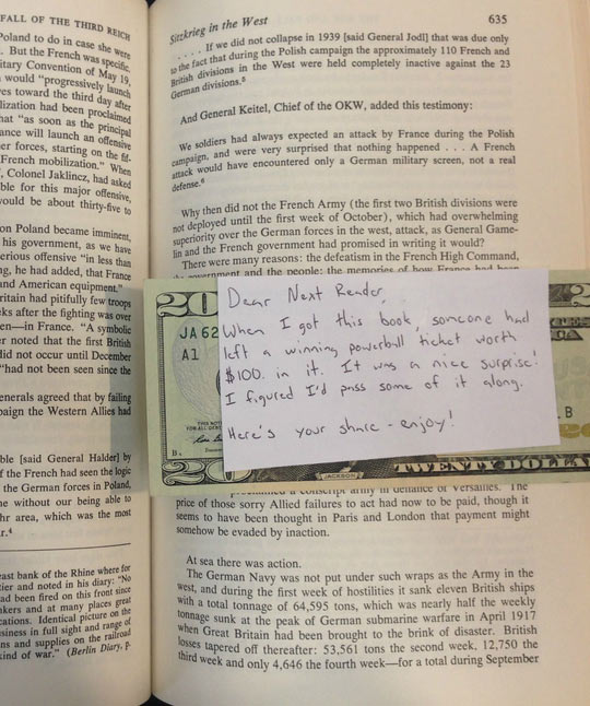 Found A Little Surprise In The Library Book I Borrowed