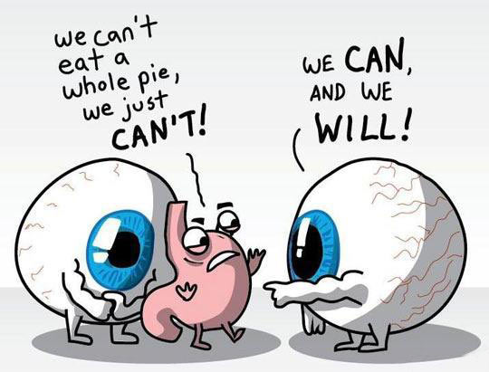 funny-eyes-stomach-eat-pie-drawing
